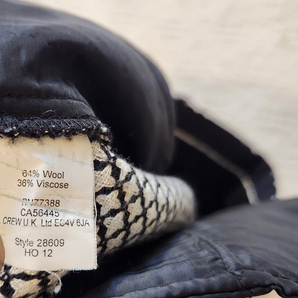 Black and White Polka Dot J. Crew  64% Wool Cafe Capri Size 6 - Picture 5 of 5